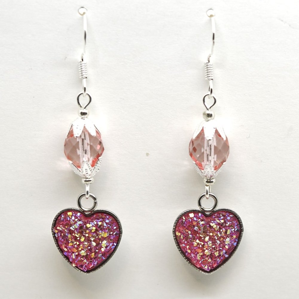 Crystal Heart Earrings